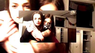 Две секси бринете емотивне гаћице остају копиле необичне кучке